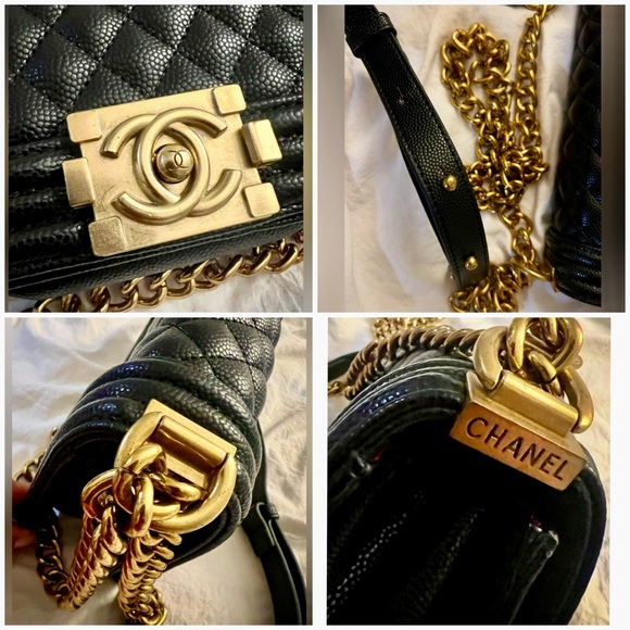 👑✅PRICE FIRM✅ Gorgeous Black and Gold Quilted Shoulder Crossbody Bag. Brand New! - Picture 6 of 17